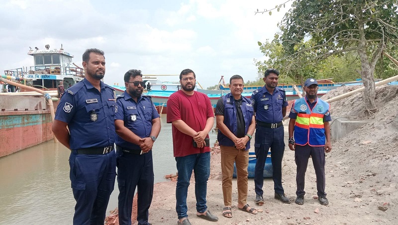 সাতক্ষীরায় অবৈধভাবে বালু উত্তোলন করায়  আটক-০১,৫০ হাজার টাকা জরিমানা 